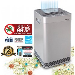 NUWAVE OXYPure Wifi Enabled | Smart Premium 360Deg Air Purifier |20yr Filters| Cleans Viruses | To 48m2